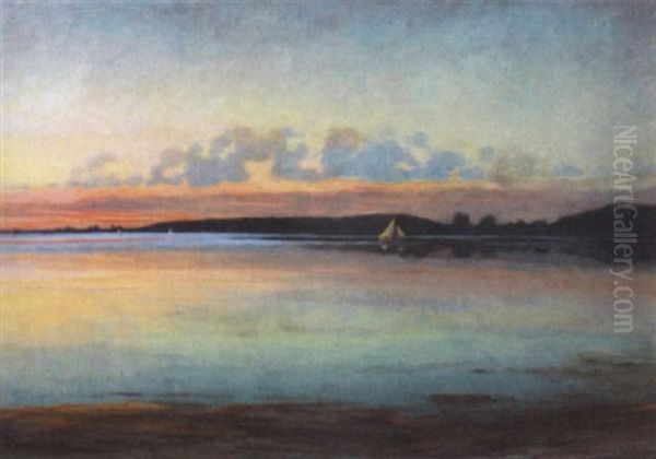 Sejlskibe Udfor Kyst - view 1