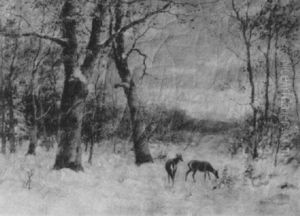 Deer In A Landscape