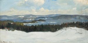 Utsyn Over Christianiafjorden Fra Askerlandet by Nils Gustav Wentzel