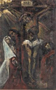 Golgotha - Kreuzigung by Richard Wenzel