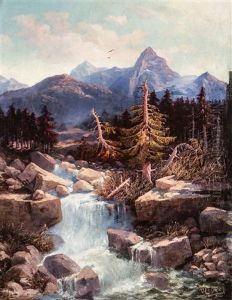 Pejzaz Alpejski Z Widokiem Na Matterhorn