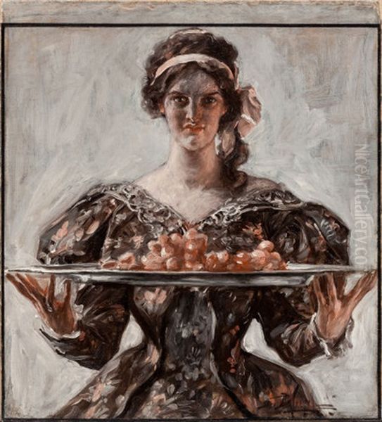 Woman Presenting Holiday Platter (for The Saturday Evening Post Cover) - view 1