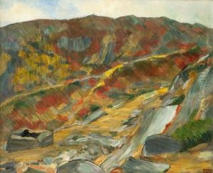 Mountain Landscape by Erik Theodor Werenskiold