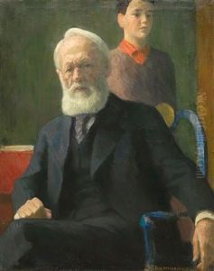 Selvportrett by Erik Theodor Werenskiold