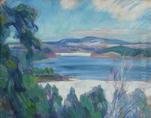 Vinter, Lysaker by Erik Theodor Werenskiold