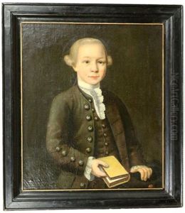 Portret Van Jongen Met Boek, Waarschijnlijk Albert Ten Oever, Oud 14 Jaar En 5 Maanden