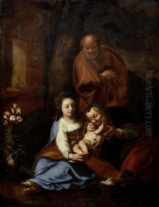 The Holy Family With Saint Anne by Adriaen Van Der Werff