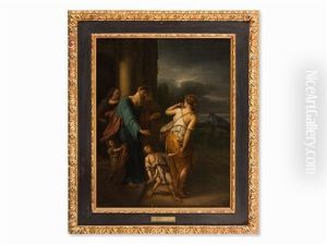 Expulsion Of Hagar by Adriaen Van Der Werff