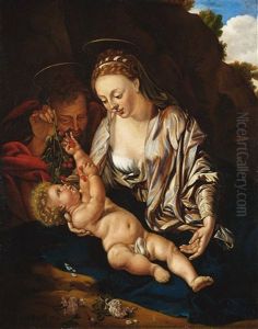 Die Heilige Familie by Adriaen Van Der Werff