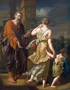 The Expulsion Of Hagar (genesis 21: 9-21) by Pieter van der Werff