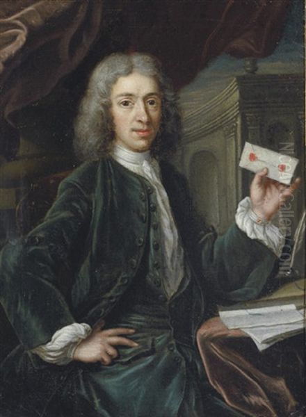 Portrait Of A Gentleman In A Green Suit - view 1