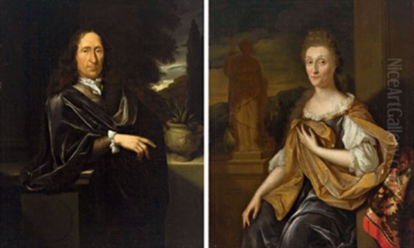 Bildnis Eines Herrn (+ Bildnis Einer Dame; Pair) - view 1