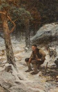 Vedhuggerens Hvil by Oscar Arnold Wergeland