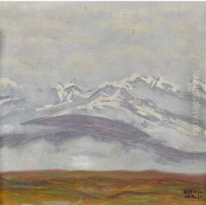 Blick Auf Die Alpen Im Herbst by Ludwig Werlen