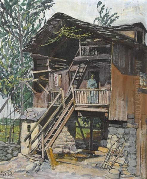 Walliser Bauernhaus Im Sommer - view 1