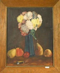 Stilleben Mit Blumen Und Fruchten (+ Another Similar; Pair) Stilleben Mit Blumen Und Fruchten (+ Another Similar; Pair)