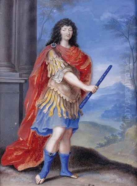 Portrait De Louis Xiv Dans Un Paysage - view 1