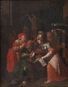 Habenda In Primis Animi Cura - Allegorische Darstellung