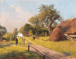 Fruit Harvest, Motif From Gleichenberg In Styria by Adolf Werner