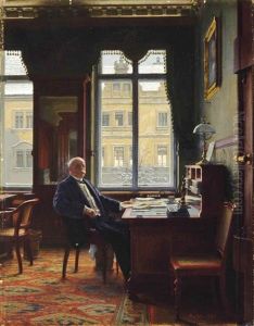 Portrait Of A Gentleman At His Desk