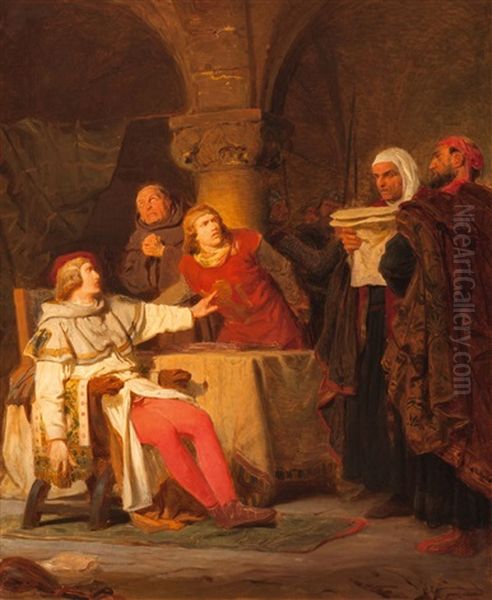 Konradin Von Hohenstaufen Und Friedrich Von Baden, Das Todesurteil Horend (1268) (konradin Of Hohenstaufen And Friedrich Of Baden, Listening To The Death Sentence (1268)) - view 1