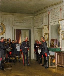 Der Kronprinz Empfangt General Von Weyhern In Versailles by Anton Alexander von Werner