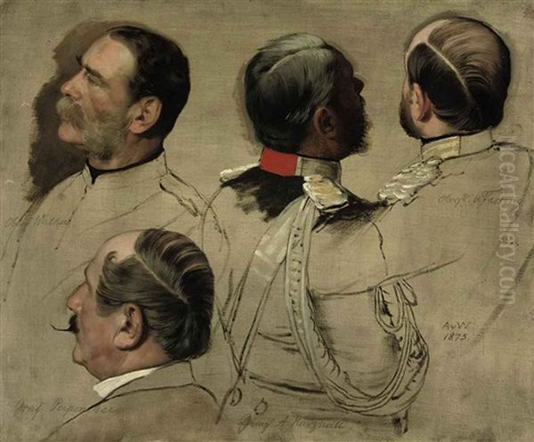 Male Busts (study) - view 1