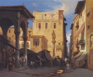 Romische Marktszene by Carl Friedrich Heinrich Werner