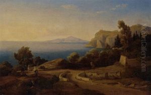 A View Of The Southern Italian Coast by Carl Friedrich Heinrich Werner