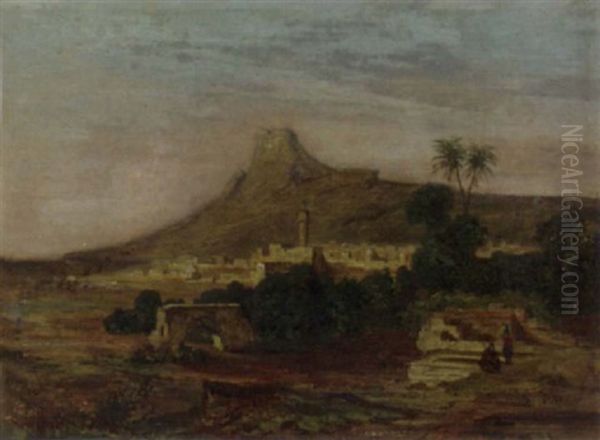 An Oriental Town In A Valley - view 1