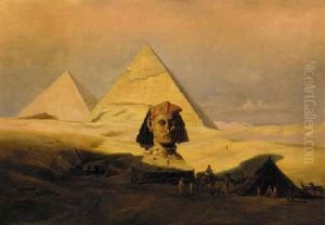 The Sphinx And Pyramids Of Gizeh by Carl Friedrich Heinrich Werner