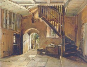 Innenraum by Fritz (Alexander Friedrich) Werner