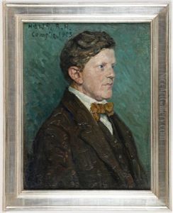 Portrait Des Malers Robert Hoffmann (1868 Stuttgart - 1935 Urberg Bei St. Blasien)