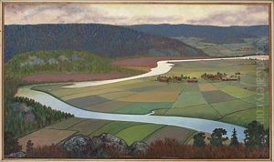 Motiv Fran Koppom, Varmland (preliminary Study) by Hilding Werner