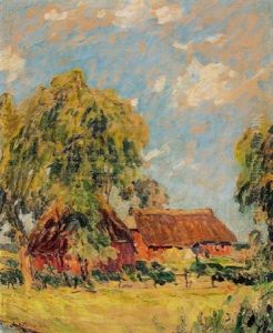 Holsteinisches Bauerngehoft Im Sonnenschein Holsteinisches Bauerngehoft Im Sonnenschein