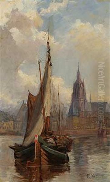 Lastensegler Vor Dem Frankfurter Dom - view 1