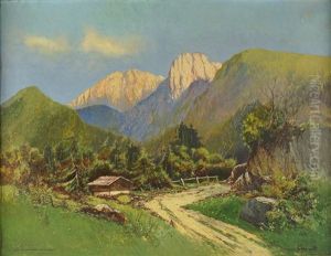 Blick Auf Den Wilden Kaiser Von Kufstein Aus Gesehen. Anno Pinxit