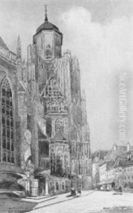 Alt Wien, St. Stefan by Heinrich Wertheim