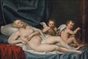 Venus Sleeping With Two Putti