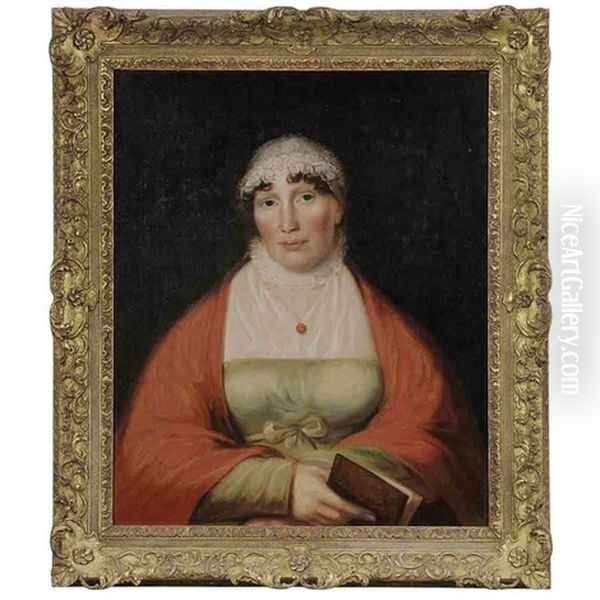 Lady Holding A Book - view 1