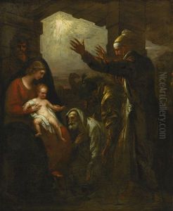The Wise Men's Offering by Benjamin West