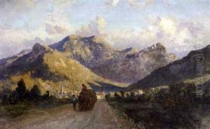 Sunset At Caressis, Piedmont, On The Road To Ceva