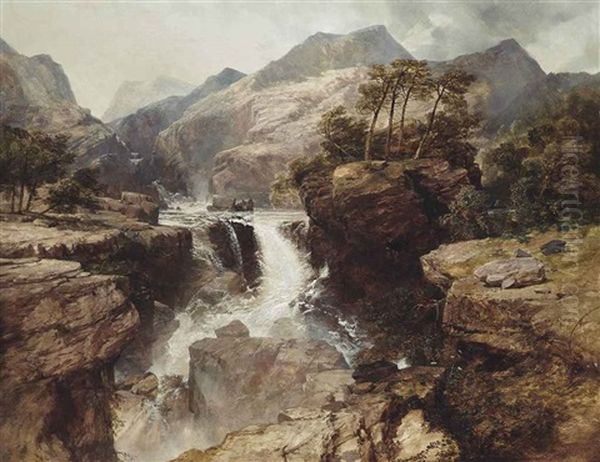 Waterfall, Romsdall, Norway - view 1