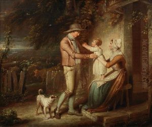 The Peasant's Return To His Family In The Evening by Richard Westall