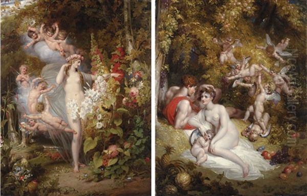 Flora Unveiled By Zephyrs (+ Vertumnus And Pomona; Pair) - view 1