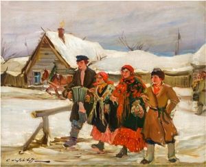 Dalgang Mellan Snokladda Fjall by Constantin Alexandr. Westchiloff