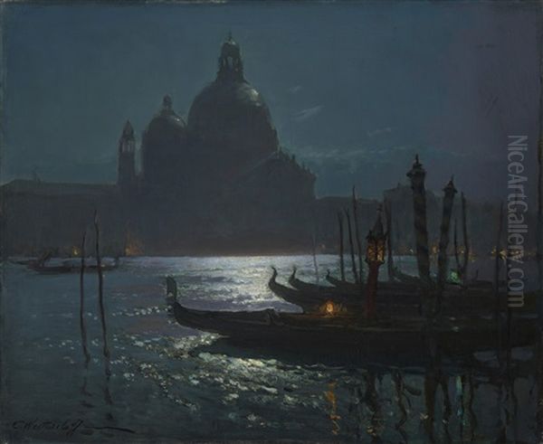 Santa Maria Della Salute At Night, Venice - view 1