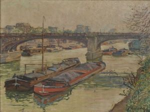 An Der Seine In Paris by Fritz Westendorp