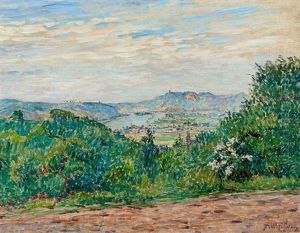 Blick Von Der Erpeler Ley Auf Das Siebengebirge by Fritz Westendorp