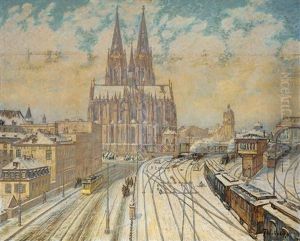 In Koln. Blick Auf Dom Und Hauptbahnhof.